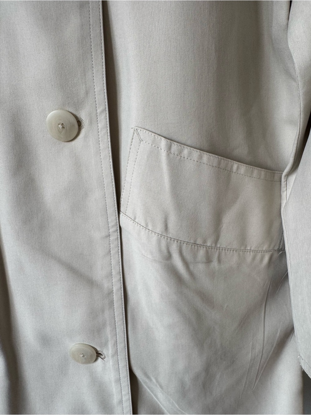 Babaton Light Beige Trench Coat - Picture 12 of 16